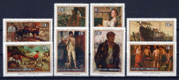 Rwanda 310-317 MNH Paintings Farm Animals Quarry Worker ZAYIX 0624S597 - Other & Unclassified