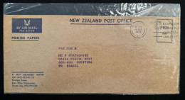 CM) 1973. NEW ZEALAND. AIRMAIL ENVELOPE SENT TO BRAZIL. XF - Nuova Zelanda