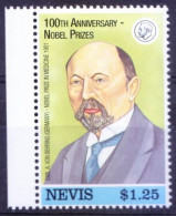 Nevis 1995 MNH, Emil Von Behring 1901 Nobel Medicine Winner Germany - Nobel Prize Laureates