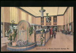 AK Excelsior Springs, MO, Interior Of Hall Of Waters  - Other & Unclassified