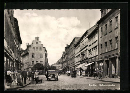 AK Apolda, Partie In Der Bahnhofstrasse  - Apolda