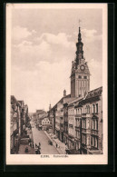 AK Elbing, Ansicht Der Fischerstrasse, Rathausturm  - Westpreussen