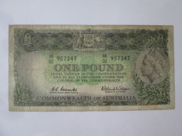Australia 1 Pound 1961-1965 Banknote,see Pictures - 1960-65 Reserve Bank Of Australia