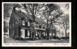 AK Werne-Langern /Bez. Münster, Kaffee-Restaurant Zur Schönen Aussicht A. Hauschopp, Gebäudeansicht  - Werne