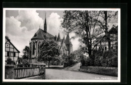 AK Bremen /Kr. Soest, Ortspartie Mit Katholischer Pfarrkirche  - Soest