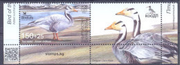 2024.Kyrgyzstan, Bird Of The Year, The Bar - Headed Goose,1v + Label,  Mint/** - Kirghizistan