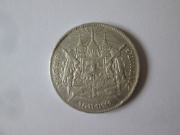Thailand 1 Baht 1876-1900 Silver/Argent Coin King Rama V,coat Of Arms - Thailand
