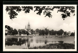 AK Werder /Havel, Blick Von Der Inselbrücke Auf Die Insel, Evangelische Kirche Und Inselmühle  - Werder