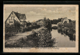 AK Neue Mühle / Königs Wusterhausen, Klein Venedig, Partie Am Kanal  - Wusterhausen