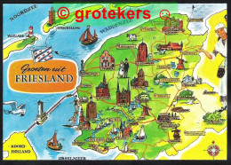 GROETEN UIT FRIESLAND Met Plattegrond 1978 - Otros & Sin Clasificación