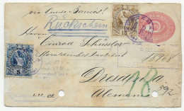 Cover Guatemala To Dresden/Germany 1902, Rückschein - Guatemala