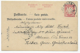 Postkarte München Nach Athen - Brieven En Documenten