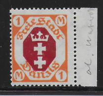 Danzig: MiNr. 83F, Postfrisch, ** , BPP Geprüft - Mint