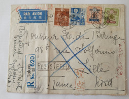 Japan Registered Letter 1939 Pour Lille France - Lettres & Documents