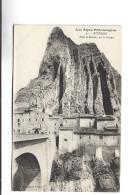 CPA DPT 04 SISTERON , PONT ET ROCHER DE LA BAUME - Sisteron