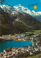 Switzerland Grisons St Moritz Dorf Und Bad Mit Piz Corvatsch - Sankt Moritz