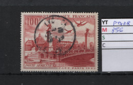 PRIX FIXE A 10% DE LA COTE  28 YT 856 MIC Grand Palais Et Pont Alexandre III « Poste Aérienne » 1949   69A/51B - 1927-1959 Gebraucht