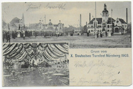 Gruss Vom X. Deutschen Turnfest Nürnberg 1903 - Brieven En Documenten