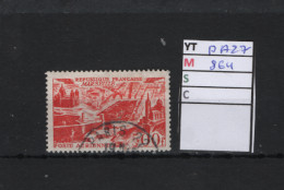 PRIX FIXE A 10% DE LA COTE Obl  27 YT 864 MIC Marseille « Poste Aérienne » 1949   69A/51B - 1927-1959 Matasellados