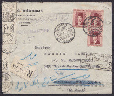 Egypte - L. Recommandée Avocat Affr. 15m Càd CAIRO /29 APR 1939 Pour HADAI EL  OUBA Réparée Et Réexpédié (voir Annotatio - Cartas & Documentos