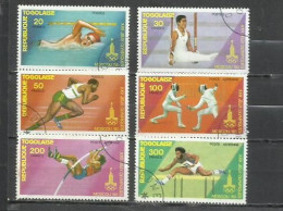 9593-TOGO OLIMPIADAS MOSCU 1980 2 SERIES 1980 Nº978/980+ 415/417 AEREOS DEPORTES - Togo (1960-...)