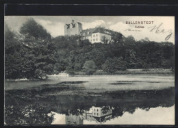 AK Ballenstedt A. Harz, Blick Auf Das Schloss Aus Der Ferne  - Ballenstedt