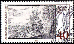 RFA Poste Obl Yv: 913 Mi:1067 Albrecht Altdorfer Paysage Aux Deux Pins (Belle Obl.mécanique) (Thème) - Grabados