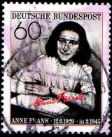 RFA Poste Obl Yv: 857 Mi:1013 Anne Frank (cachet Rond) (Thème) - Donne Celebri