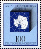 RFA Poste N** Yv: 946 Mi:1117 Antarktis-Vertrag (Thème) - Trattato Antartico