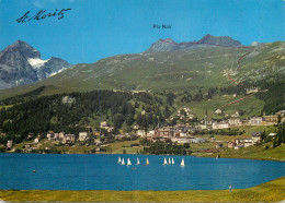 Switzerland Grisons St Moritz Dorf Lake View Und Piz Nair - Saint-Moritz