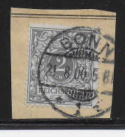 DR: MiNr. 52 I, Gestempelt Bonn 1900, Briefstück - Gebruikt