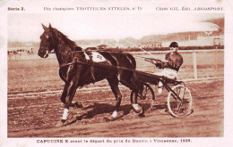 Hippisme - CAPUCINE X Avant Le Départ Du Prix Du Donjon A Vincennes - 1929 - Paardensport