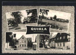 AK Quirla, Dorfeingang, Gasthaus Altenburger Hof, Gasthaus Waldschlösschen Und Teilansicht  - Altenburg