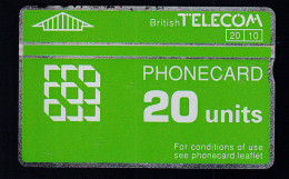 British Telekom Phonecard 20 Units - Non Classificati