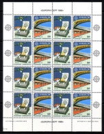 GRIECHENLAND MI-NR. 1685-1686 A POSTFRISCH(MINT) KLEINBOGEN CEPT 1988 EISENBAHN U-BAHN TELEFON - Blokken & Velletjes