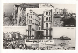 Eastbourne - Travancore Hotel - C1960's Advertising Postcard - Eastbourne