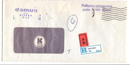 Yugoslavia - Croatia - Rijeka DOMUS Cover AR - R Letter - Briefe U. Dokumente