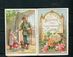 "PETIT ALMANACH POSTAL ET TÉLÉGRAPHIQUE DE 1891" POUR PORTE-MONNAIE - LIVRET DE 16 PAGES DE 4,2X6,3 CM - - Small : ...-1900