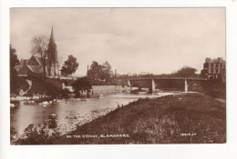 Blairgowrie - On The (river) Ericht - Church, Bridge - Old Perthshire Real Photo Postcard - Perthshire