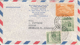 Venezuela Air Mail Cover Sent To Denmark Caracas 5-6-1958 - Venezuela