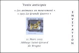 Invitation / Uitnodiging / Einladung - Hibou Grand-duc / Grote Gehoornde Uil - Expo / Tentoonstelling - 2015 - BUZIN - 1985-.. Oiseaux (Buzin)