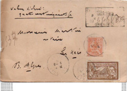 2V8Bs  Courrier Lettre Lyon à Les Mées (04) Valeur Déclarée 5 Cachets Sceaux Au Verso En 1902 - Otros & Sin Clasificación