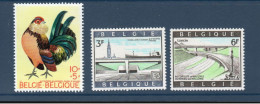 Belgique België, Yv 1513, 1514, 1515, MI 1569, 1570, 1571, SG 2131, 2132,  2133, - Neufs