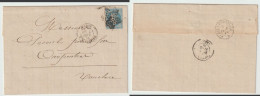 1876 N°29  Oblitéré Paris étoile 4 Sur Facture Du 03/021870  (lot 26) - 1863-1870 Napoléon III Con Laureles