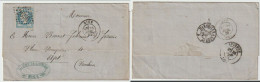 1870 N°29  Oblitéré GC 2656 Sur LAC Du 25/07/1870 (lot 24) - 1863-1870 Napoléon III Con Laureles