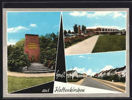 AK Kaltenkirchen, Gebäudeansicht, Denkmal, Strassenpartie  - Kaltenkirchen
