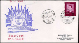 België - Brief Naar Blankenberge - Schiftspost Zeebrügge 12.3 - 15.3.81 - Storia Postale