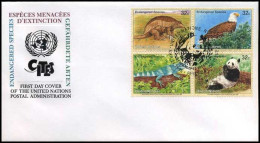 United Nations - Endangered Animals - FDC -  - Other & Unclassified