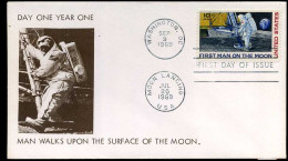 USA - FDC - Man Walks Upon The Surface Of The Moon - Europa