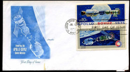 USA - FDC - Apollo Soyuz Space Mission 1975 - Europa
